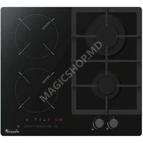 Встраиваемая комбинированная варочная панель YOL-60 2G2IN Tornado